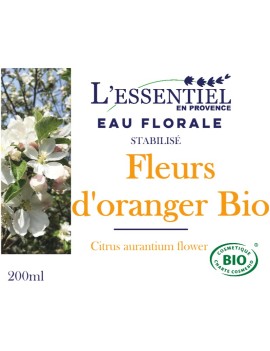 Eau Florale Biologique de Fleurs d'oranger (Hydrolat) - L