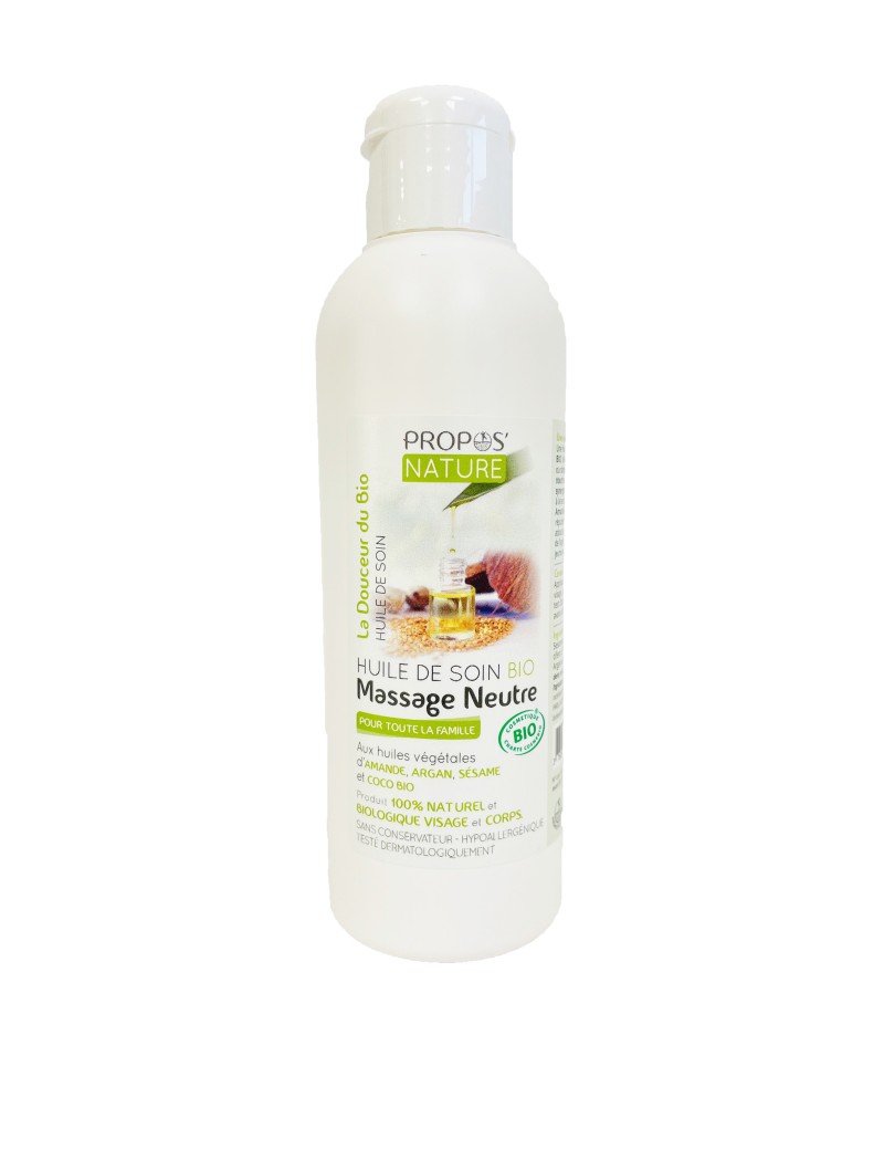 Huile de Massage Neutre Bio 200ml